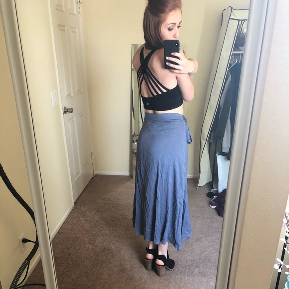 Honey Punch High Low Midi Wrap Skirt - Picture 3 of 7